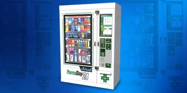 distributori automatici pharmashop24 che utilizzano tecnologia zytronic