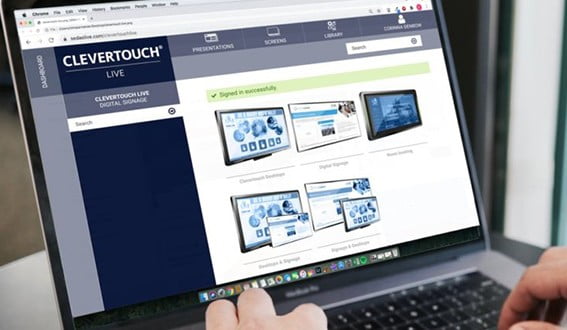 clevertouch live digital signage