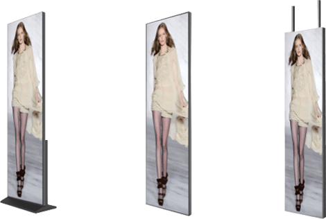 LED poster QS-Tech plug and play ad alta luminosità