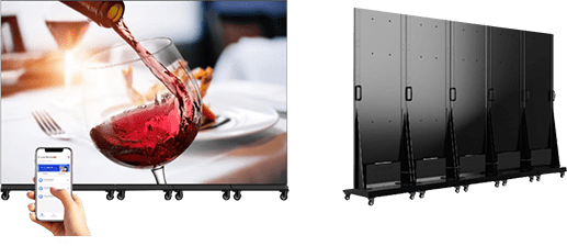 LED poster QS-Tech plug and play ad alta luminosità