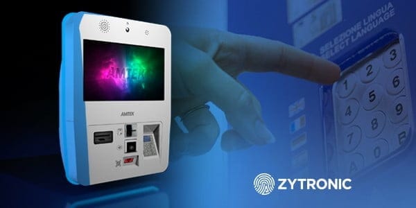 Sensori tattili Zytronic per i distributori automatici Amtek