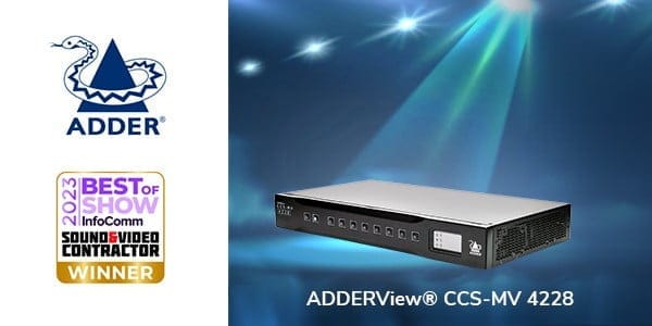 adder view vincitore do InfoComm 2023