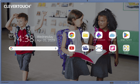 Monitor touchscreen Clevertouch Serie IMPACT Lux per la formazione