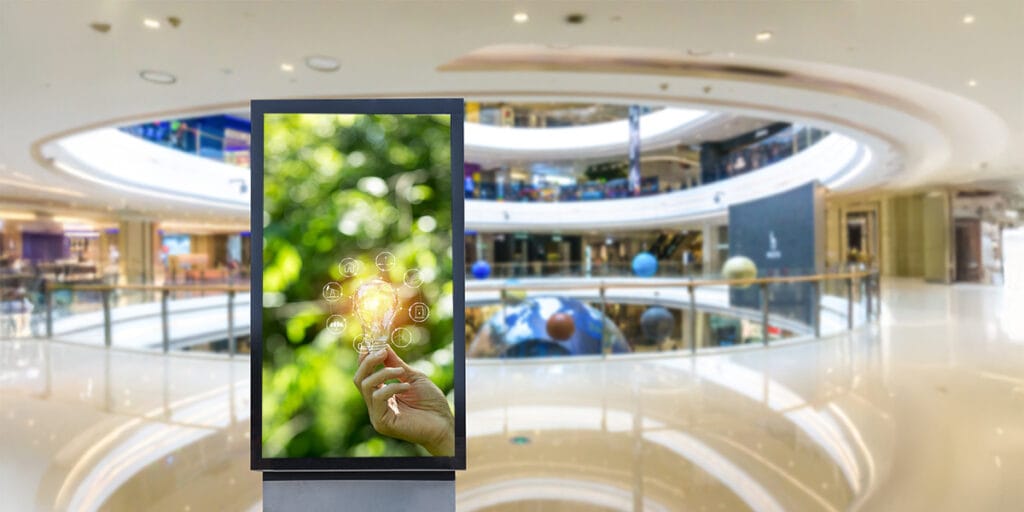 digital signage centri commercilai